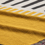 Mid Century Geometric Abstract Art Cotton Woven Throw Blanket NAGY