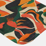 Exotic Jungle Plants Orange Tropical Shower Curtain AMAYA