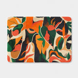 Exotic Jungle Plants Orange Tropical Shower Curtain AMAYA