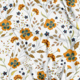 Retro Botanical Yellow Wildflower Farmhouse Tablecloth AMARYLLIS