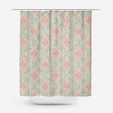 Soft Pastel Ornamental Damask Arabesque Shower Curtain HALIMA