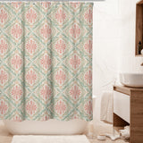 Soft Pastel Ornamental Damask Arabesque Shower Curtain HALIMA