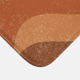 Earthy Tones Sunburst Landscape Sun Terracotta Burnt Orange Boho Bath Mat SUNNY