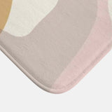 Abstract Shapes Calm Soft Pastel Neutral Minimalist Bath Mat JALEN