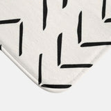 African Black Off-White Ethnic Mudcloth Farmhouse Bath Mat IMAMU