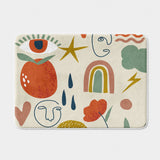 Eye Burnt Orange Abstract Mystical Boho Bath Mat VEDA