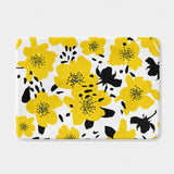 Abstract Bermuda Yellow Floral Bath Mat BERMUDA