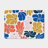Abstract Multicolor Retro 70s Floral Bath Mat BLOSSOM