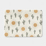 Summer Cactus Desert Sun Boho Southwestern Bath Mat CACTUS