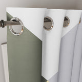 Scandinavian Minimalist Yellow Gray Blackout Window Curtain CHARLOTTE