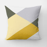 Scandinavian Minimalist Yellow Gray Throw Pillow Cover CHARLOTTE