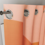 Mid Century Modern Salmon Pink Blackout Window Curtains CLARA - 2 Panels - Nursery Curtains