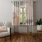 Abstract Art Scandinavian Neutral Pastel Mid Century Modern Blackout Window Curtains NEUTRA - 2 Panels - Nursery Curtains