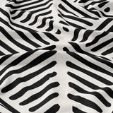 Scandinavian Geometric Black White Boho Cotton Duvet Cover Set DOUALA