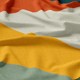 Colorful Desert Abstract Mid Century Modern Cotton Duvet Cover Set DUNES