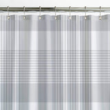 Gray White Checkered Tartan Rustic Farmhouse Shower Curtain DAKOTA
