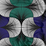 African Kitenge Navy Blue Green Ethnic Tablecloth HADIZA