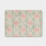 Soft Pastel Ornamental Damask Arabesque Floral Bath Mat HALIMA