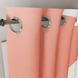 Abstract Leaves Pink Red Beige Botanic Tropical Blackout Window Curtains HAMA - 2 Panels