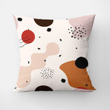 Mid Century Modern Abstract Art Neutral Throw Pillow Cover HELGA