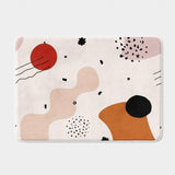 Mid Century Modern Abstract Art Neutral Bath Mat HELGA