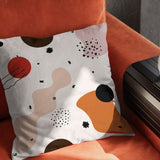 Mid Century Modern Abstract Art Neutral Throw Pillow Cover HELGA