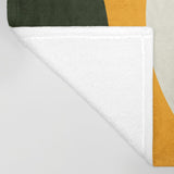 Colorful Desert Abstract Mid Century Modern Fleece Throw Blanket DUNES