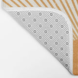 Mid Century Modern Orange Sun Sunburst Boho Bath Mat SURYA