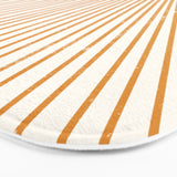 Mid Century Modern Orange Sun Sunburst Boho Bath Mat SURYA