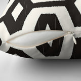 Scandinavian Black White Geometric Throw Pillow Cover ODA
