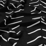 African Black Off-White Ethnic Mudcloth Cotton Duvet Cover Set IMAMU