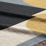 Mid Century Retro Geometric Abstract Art Cotton Woven Throw Blanket JENS