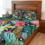 Jungle Animal Jaguar Tropical Cotton Duvet Cover Set JAGUAR