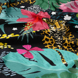 Jungle Animal Jaguar Tropical Cotton Duvet Cover Set JAGUAR