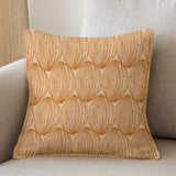 Abstract Decorative Geometric Mustard Yellow Throw Pillow Cover JADE