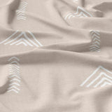 Scandinavian Minimalist Geometric Beige Cotton Duvet Cover Set KELDA