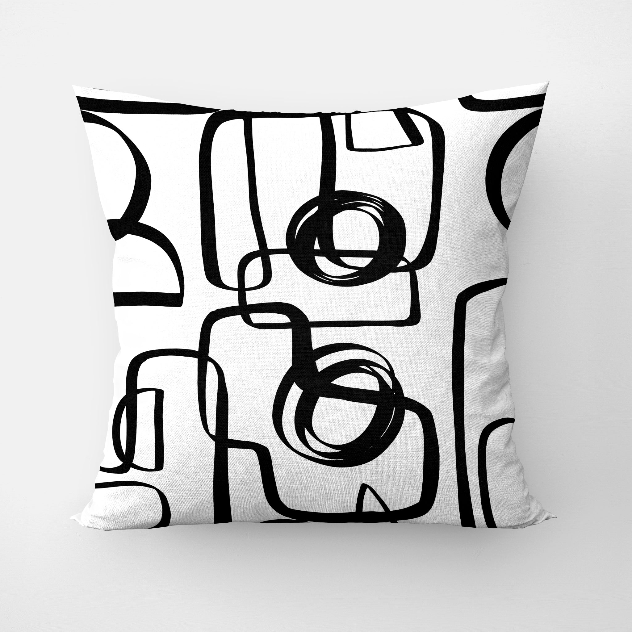 Design Your Own Personalized 18x18 Throw Pillow - Black