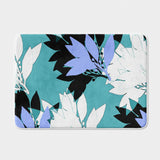 Laurel Tree Botanical Teal Blue Bath Mat LAUREL
