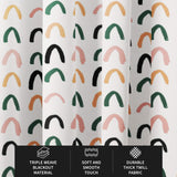 Scandinavian Pastel Geometric Nordic Blackout Window Curtain LINNE