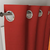 Abstract Leaves Orange Red Tropical Blackout Window Curtains LYRIA - 2 Panels