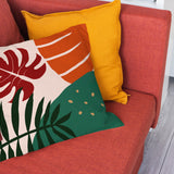 Abstract Leaves Botanical Tropical Throw Pillow Cover MALINGI