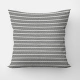 African Geometric Black White Ethnic Mudcloth Throw Pillow Cover NAIROBI