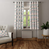 Scandinavian Pastel Geometric Nordic Blackout Window Curtain LINNE