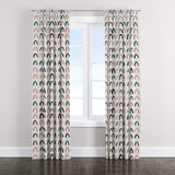 Scandinavian Pastel Geometric Nordic Blackout Window Curtain LINNE