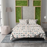 Scandinavian Pastel Geometric Nordic Cotton Duvet Cover Set LINNE