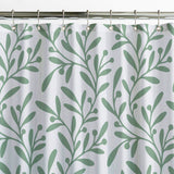 Green Olive Branch Botanical Farmhouse Shower Curtain OLIVIA