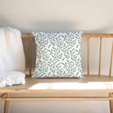 Green Olive Branch Botanical Farmhouse Throw Pillow Cover OLIVIA