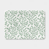 Green Olive Branch Botanical Farmhouse Bath Mat OLIVIA