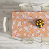 Pastel Orange Pink Pear Shapes Fruit Tablecloth DORIT