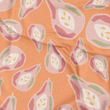 Pastel Orange Pink Pear Shapes Fruit Tablecloth DORIT